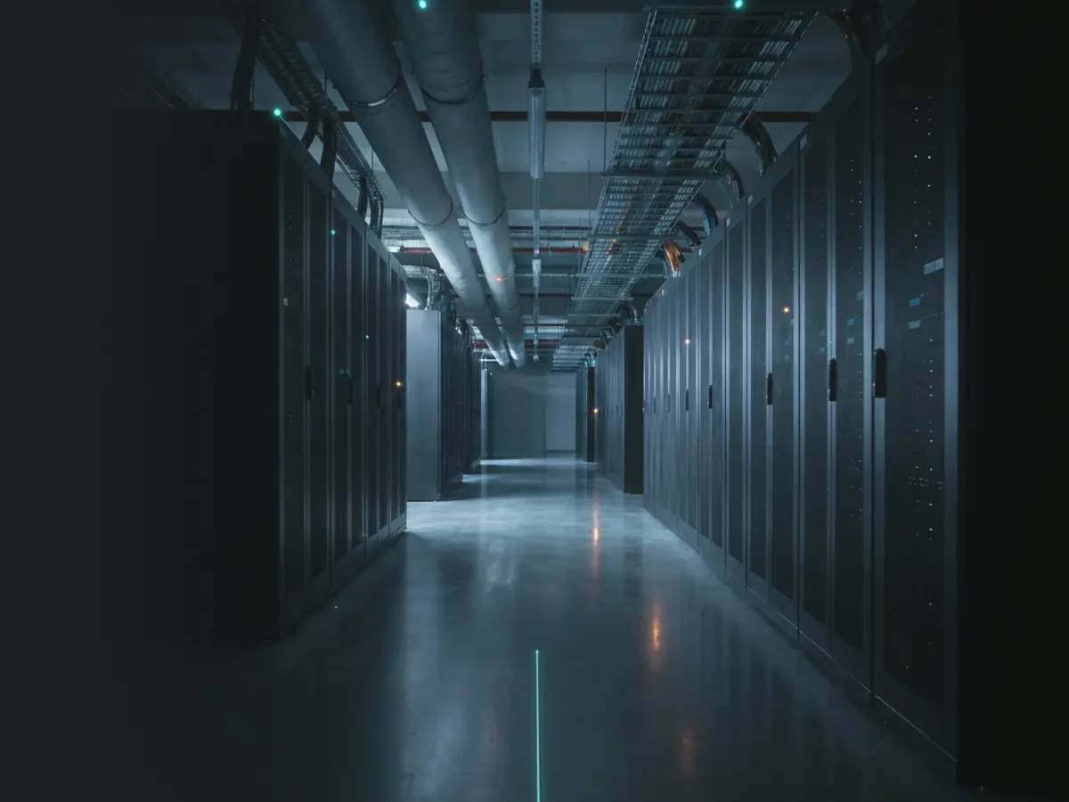 Data center server corridor